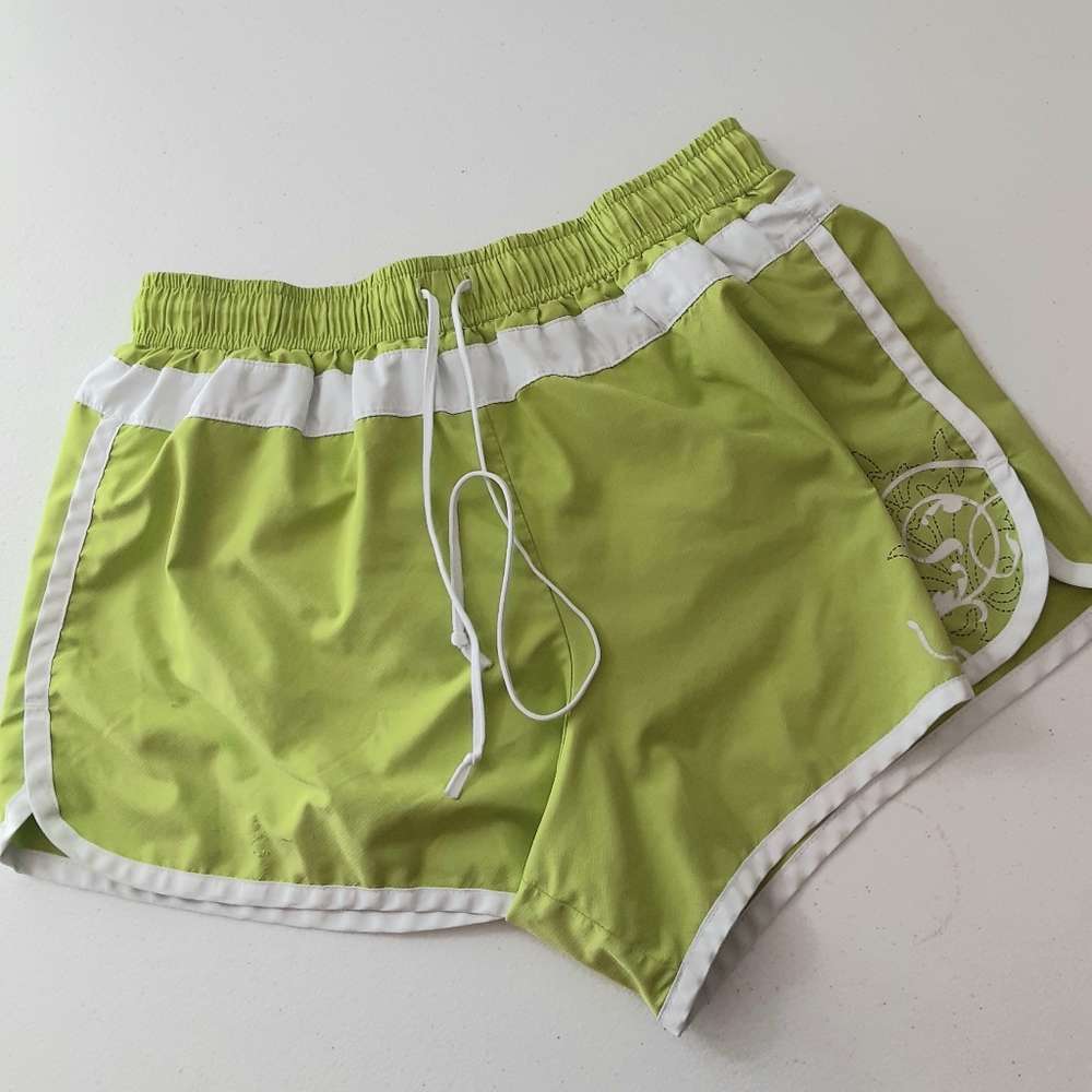 Athleta Lime Green Gym Shorts Size XS